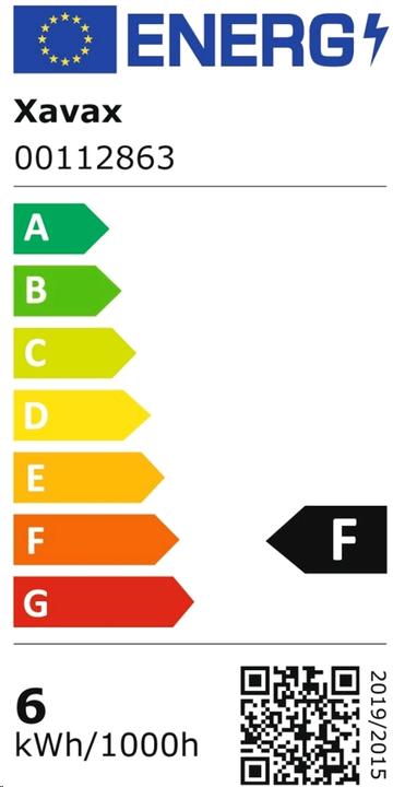 Energy Label Xavax Reflector lamp (GU5.3, 450 lm, 1x)
