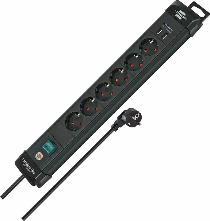 Actual product image Brennenstuhl Premium Line (8 x, USB-A, CEE 7/3, 3 m)
