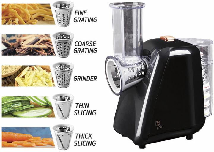 Produktbild BerlingerHaus Haus elektronische Reibe für Gemüse & Obst Black Rose Collection