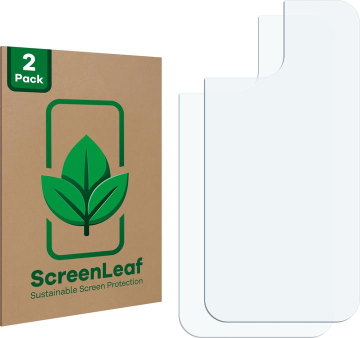 Actual product image ScreenLeaf Protective film sustainable screen protector screen protector film clear transparent (2 Piece, Apple iPhone 13 mini)