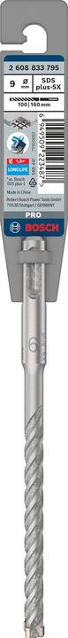 Produktbild Bosch Zubehör PRO SDS plus-5X Hammerbohrer, 9 x 100 x 160 mm (9 Millimeter)