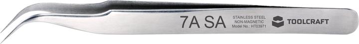 Immagine prodotto Toolcraft Pinzetta di precisione 7a SA Punta a falce, curva 55°, rotonda, fine 120 mm