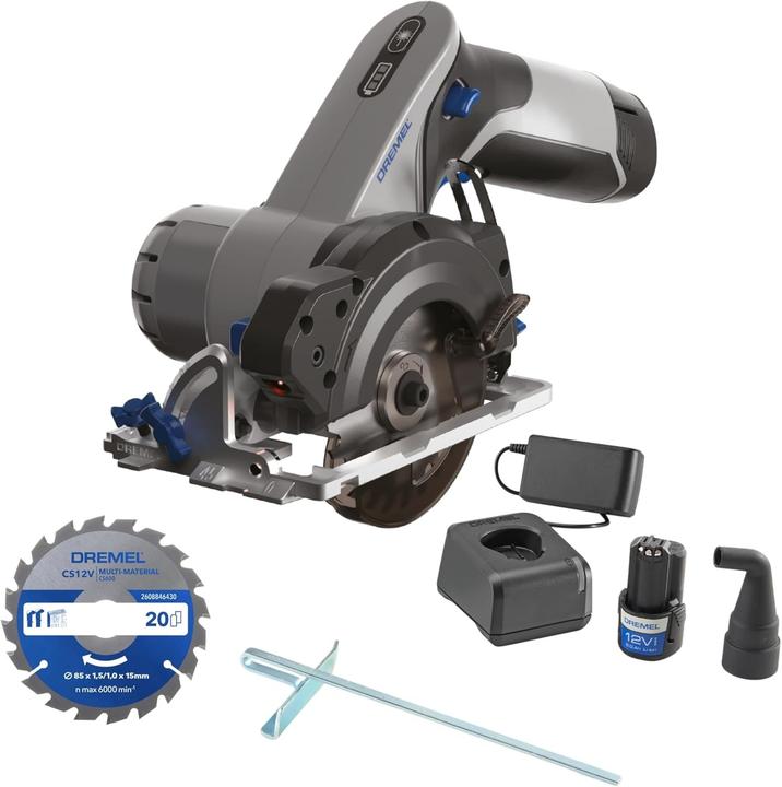 Productafbeelding Dremel Akku-Kreissäge 12V mit Laser CS12V-S1 Akku-Handkreissäge