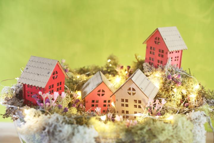 Immagine prodotto VBS Kit di costruzioni in legno "Casetta", 4 pezzi