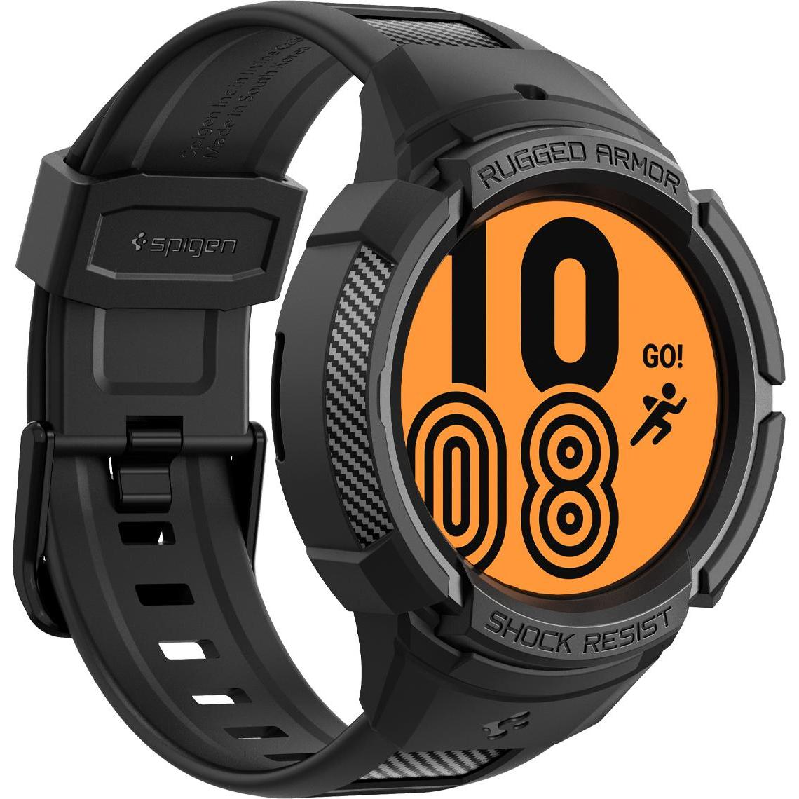 Spigen Rugged Armor Pro, Smartwatch Zubehör, Schwarz