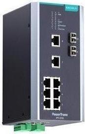 Moxa PT-510-SS-LC-24 - IEC 61850-3 managed DIN rail Ethernet switch, with 8 10/100BaseT(X) ports (8 ports)