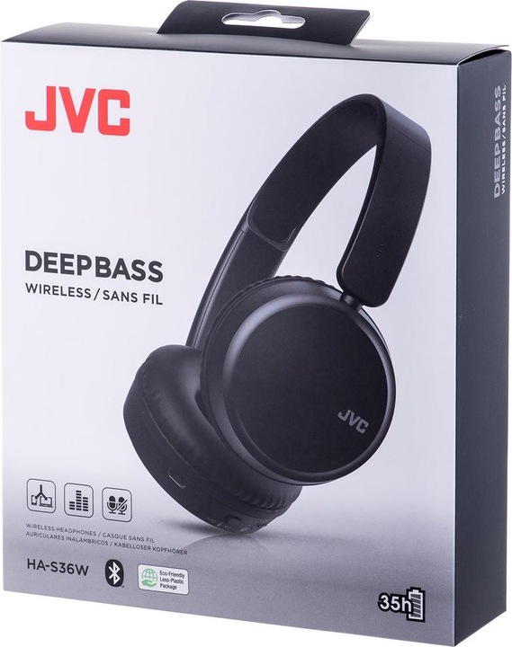Actual product image JVC HA-S36W-B-U (ANC, 35 h, Wireless)