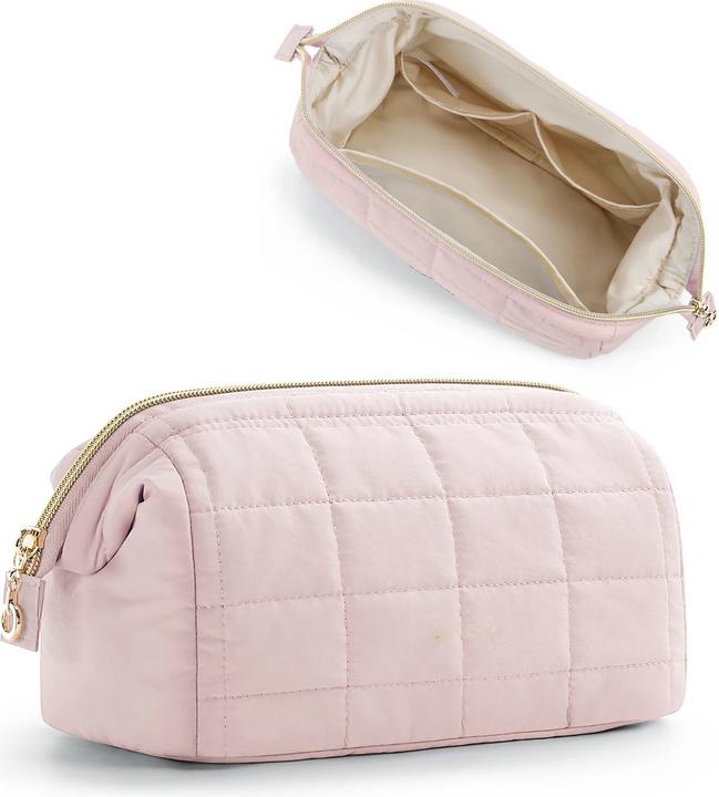 Only-Bags.Store Kosmetiktasche Make-up Organizer Breite Öffnung Tasche Reise Wesentliche Toilettenartikel Zubehör
