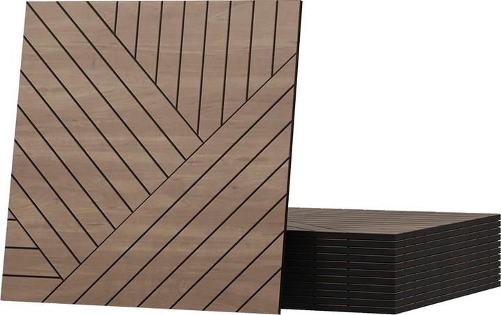Vicco Wandpaneel, Eiche, 12 Stück (52 x 52 cm)