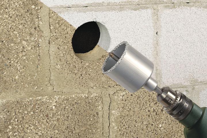Actual product image wolfcraft wolfcraft 1 Bohrkrone HM m. Schaft u. Bohrer ø68mm (68 millimetres)