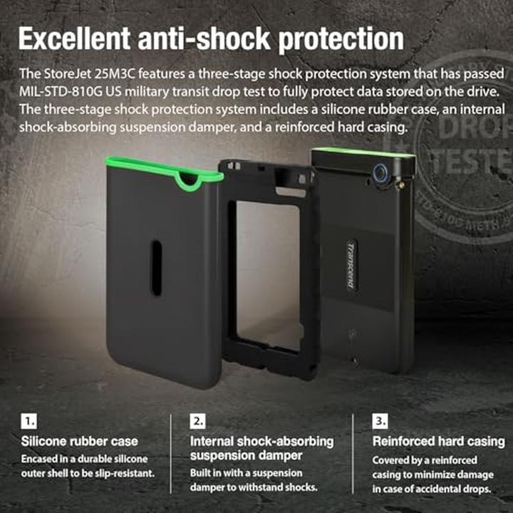 Actual product image Transcend StoreJet 25M3 (2 TB)