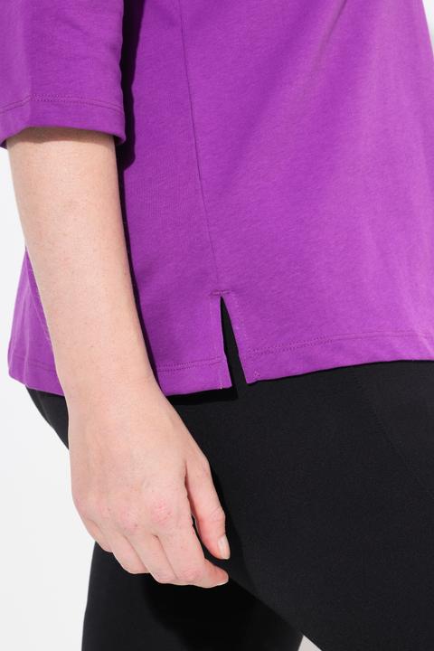 Produktbild Ulla Popken Shirt, Collier-Verzierung, Classic, Rundhals, 3/4-Arm (50, 52)