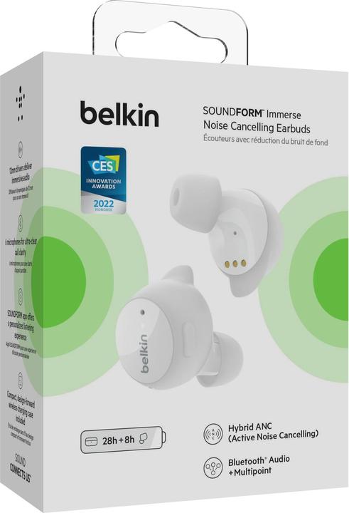 Produktbild Belkin Soundform Immerse (Aktive Geräuschunterdrückung, 36 h, Kabellos)