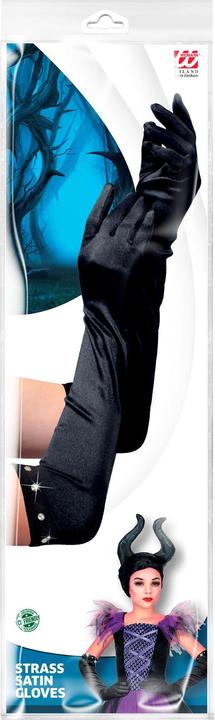 Actual product image Widmann Satin gloves extra long black (One size)