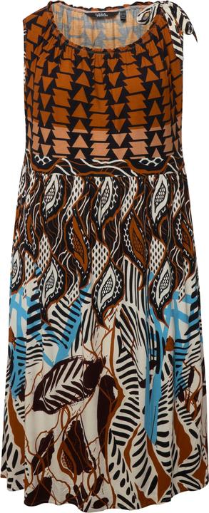 Image du produit Ulla Popken Robe en jersey sans manches avec décolleté plissé et encolure ronde (50, 52)