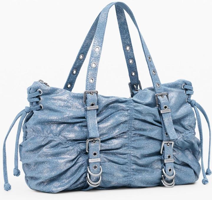 Actual product image Desigual Gathered Denim Shoulder Bag