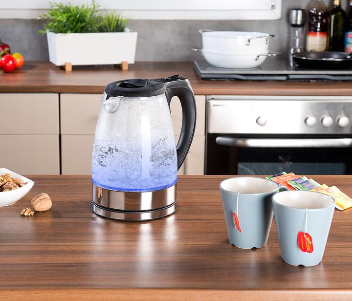 Image du produit Rosenstein & Söhne Chauffe-eau en verre avec éclairage LED bleu (1.70 l)