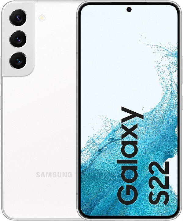 Produktbild Samsung Galaxy S22 EU (128 GB, Phantom White, 6.10", Dual SIM, 50 Mpx, 5G)