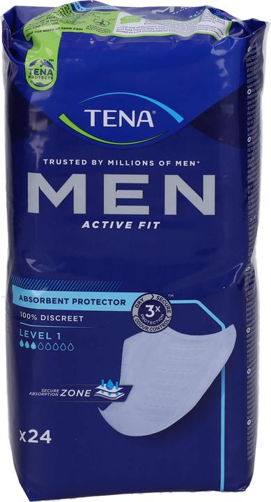 Actual product image Tena MEN pads for bladder incontinence level 1 (24 x, Regular)