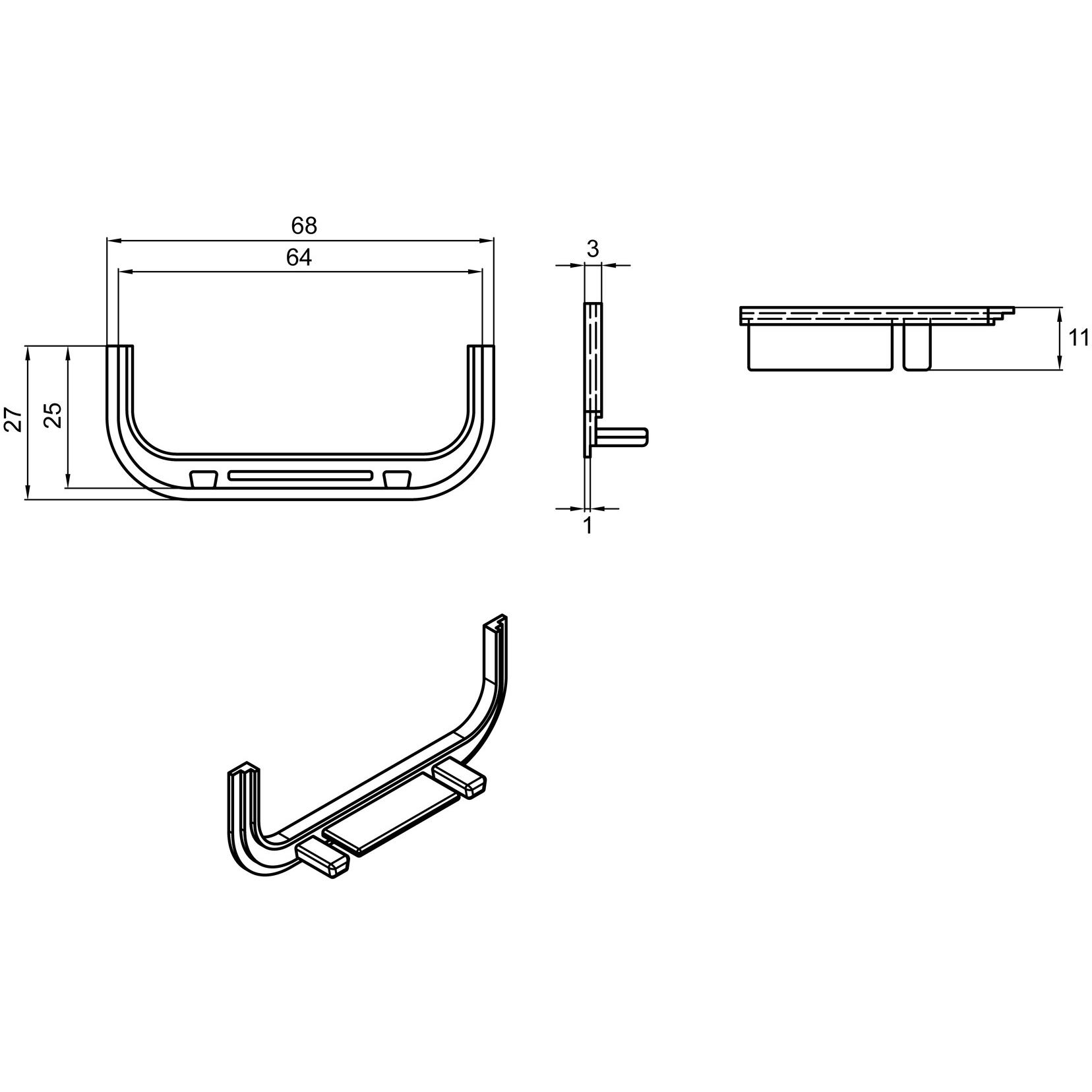 Thumbnail - Werkstarck, Profil + Stange, Abdeckung zu Griffmulden
