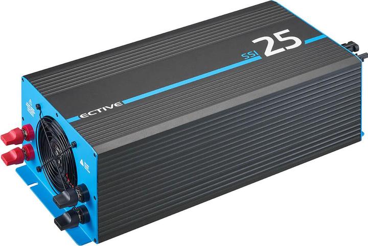 Immagine prodotto Ective SSI 25 Sinus-Wechselrichter 2500W 12V mit Netzvorrang, Ladegerät & MPPT Laderegler (CH-Stecker)
