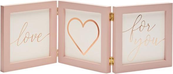 Produktbild Crystals Rahmen Herz altrosa