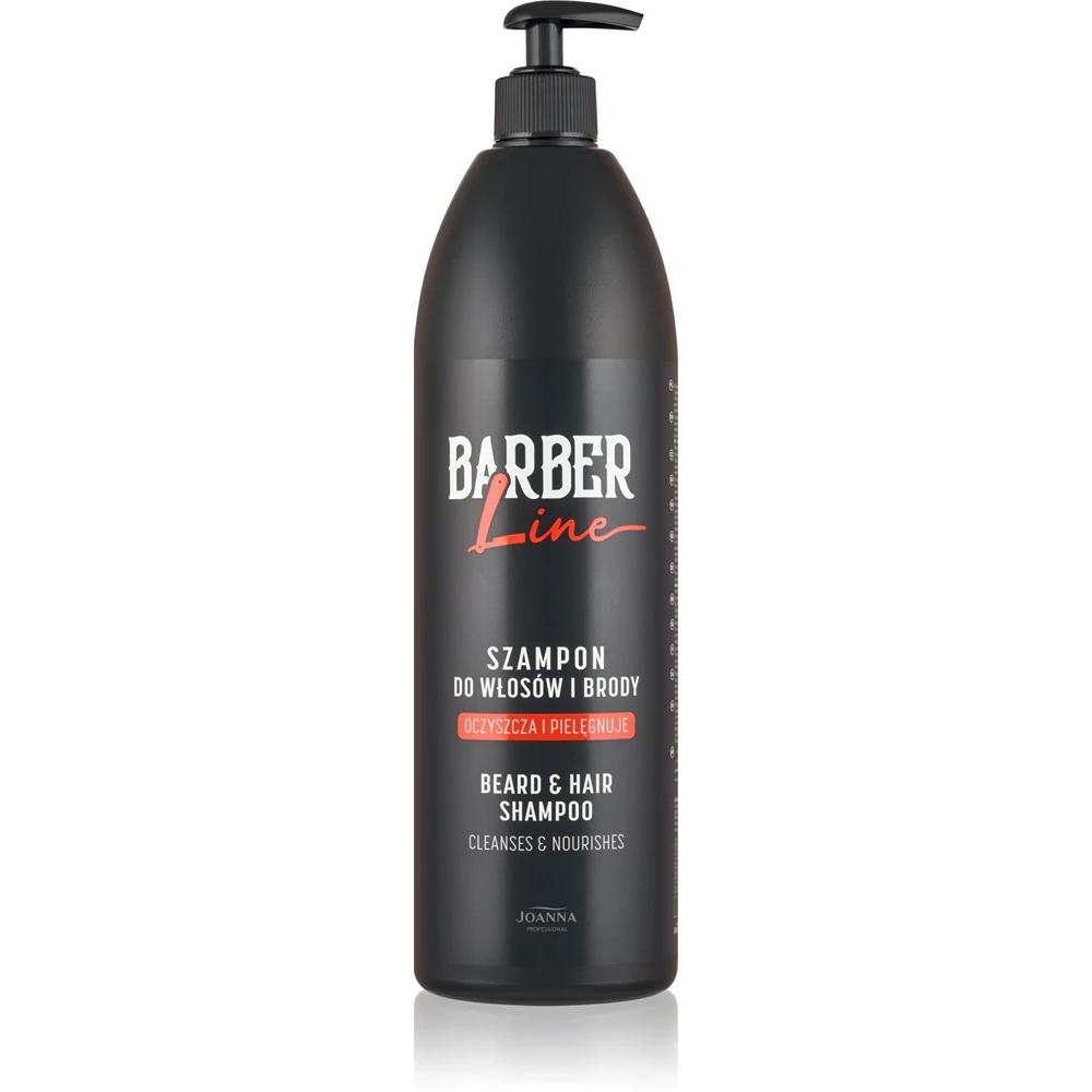 Joanna , Shampoo, Professional Barber Line Szampon Do Włosów I Brody Dla Mężczyzn 1000 Ml