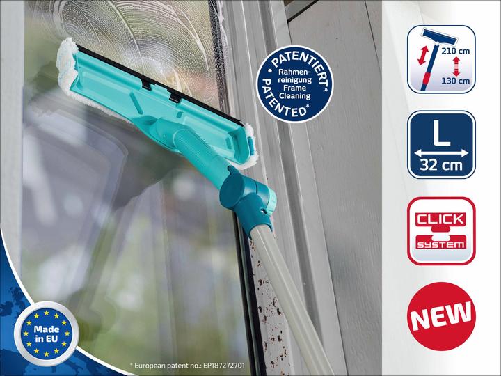 Produktbild Leifheit Fensterwischer Window & Frame Cleaner L micro duo Telescope 210 (1 Stk.)