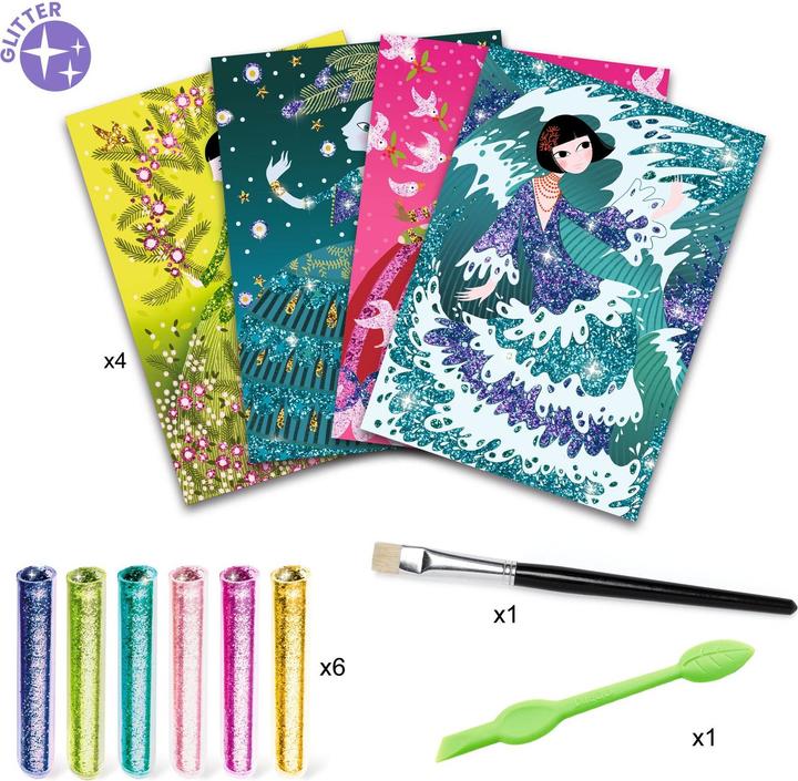 Produktbild Djeco Flitterbilder Glitzerkleid