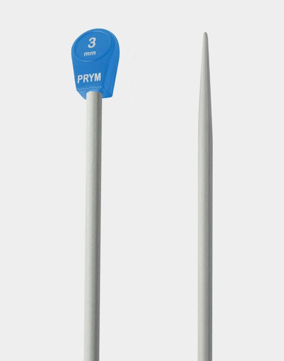 Produktbild Prym Stricknadeln 3.00 mm, Alu, 2 Stück, Grau