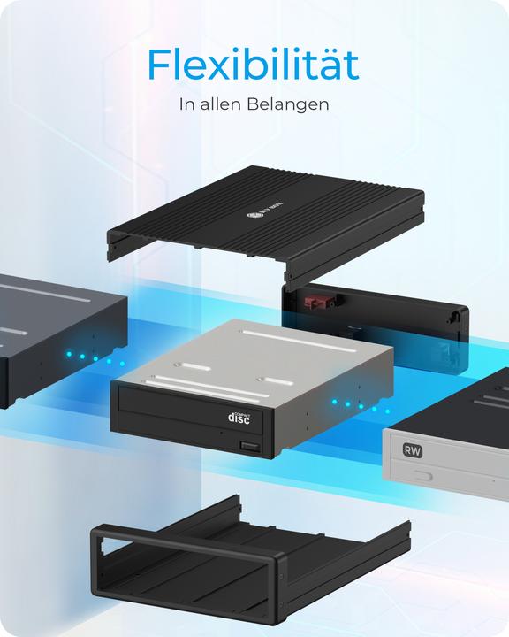 Produktbild Icy Box Externes Gehäuse für 1x 5,25" SATA Laufwerk,  IB-525-U3 (5.25")