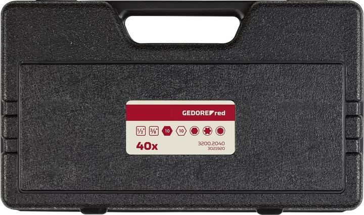 Produktbild Gedore Red red R35003040 Bit-Satz 10mm TX+XZN+6-kant 40-teilig (Bit-Adapter)