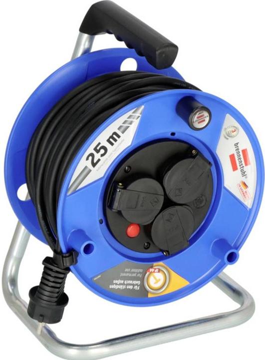 Immagine prodotto Brennenstuhl 9123020539 Bobina di cavo 25m nero con contatto di messa a terra (25 m, 1.50 mm².)