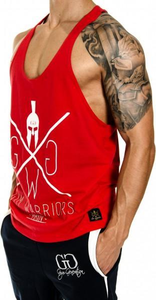 Actual product image Gym Generation Warriors Stringer RED (M)