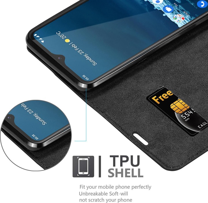 Actual product image Cadorabo Book Invisible Magnet Cover (Nokia 5.3)