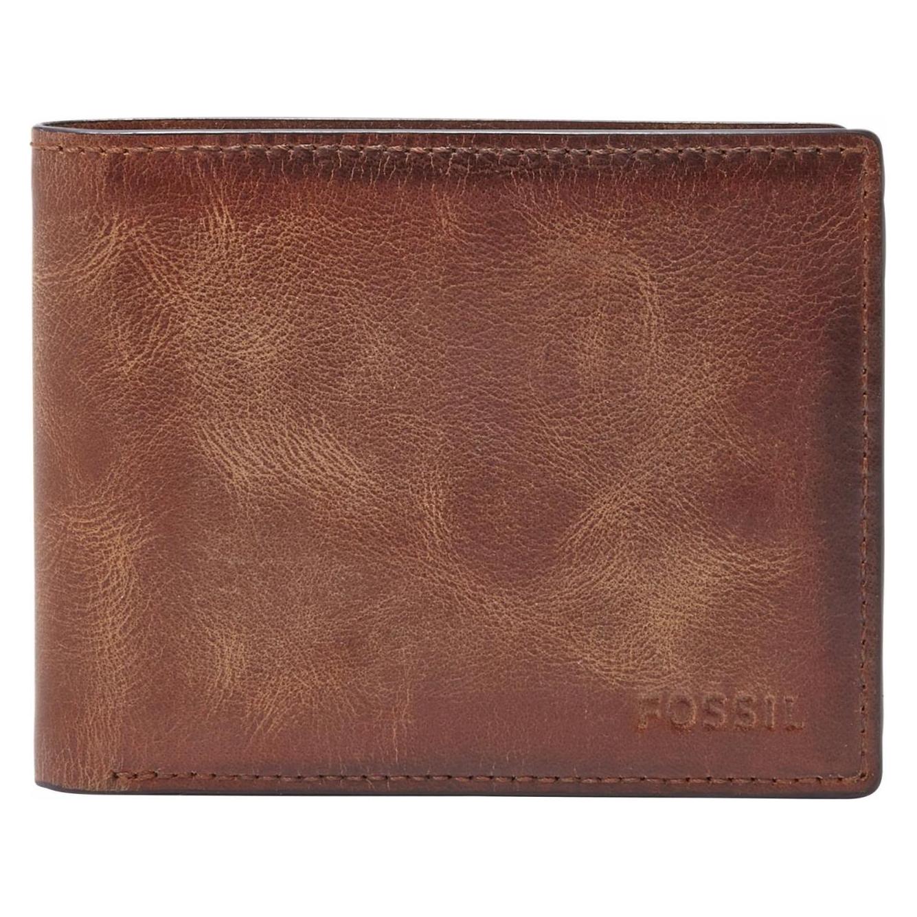 Fossil, Herren, Portemonnaie, Derrick, Braun