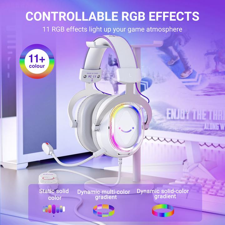 Produktbild Fifine H13-WP Gaming-Headset USB kabelgebunden mit LED (Kabelgebunden)