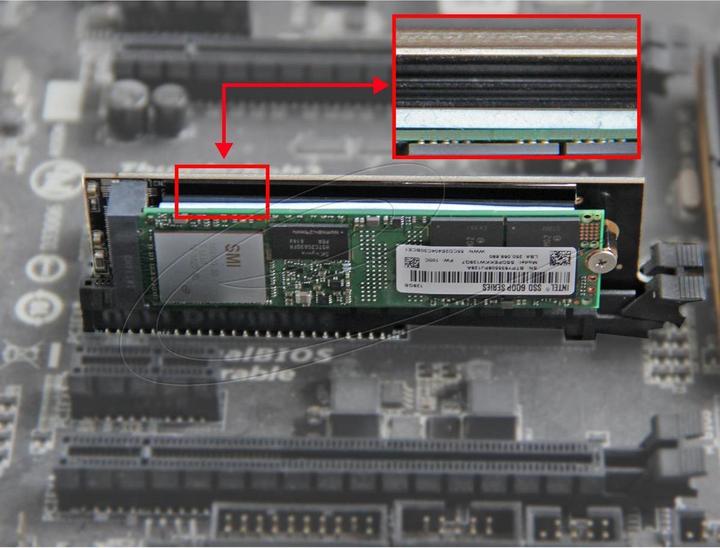 Actual product image Delock thermal pad 120 x 20 x 3 mm for M.2 modules 3.0 WmK (3 mm, 3 W/m K)
