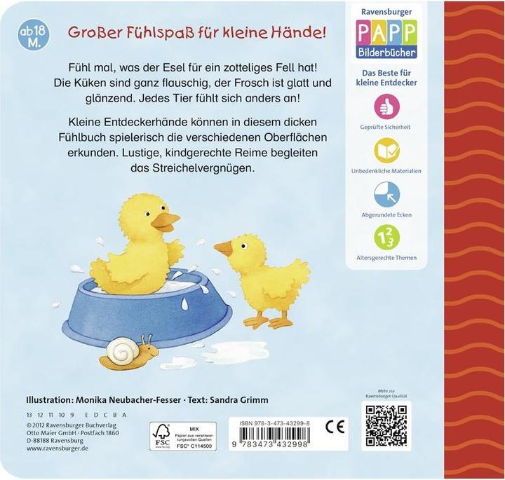 Image du produit Ravensburger Tier Fühlbuch (Allemand)