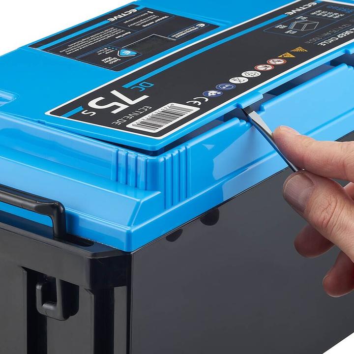 Image du produit Ective Batterie d'alimentation AGM Deep Cycle 12V 230Ah avec écran pour camping-car (12 V, 230 Ah)