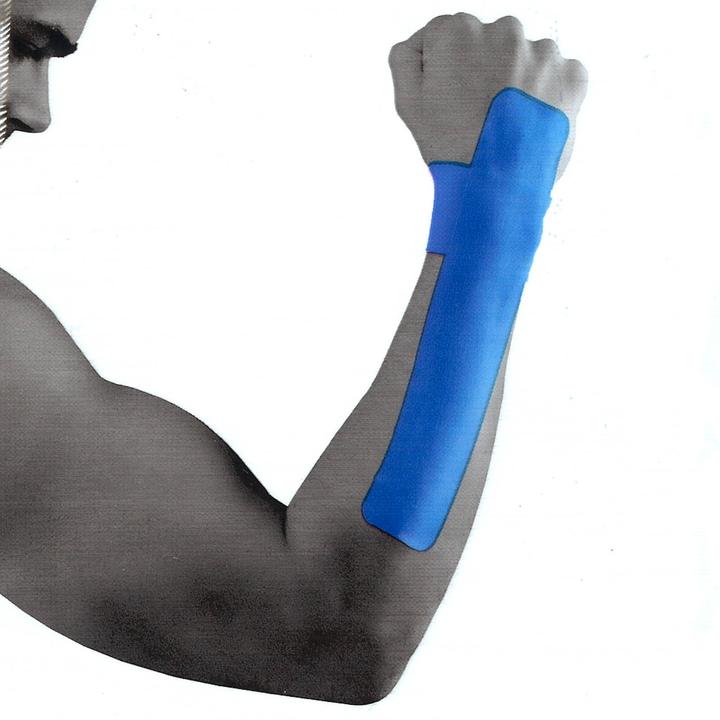 Immagine prodotto Luxtri Nastro kinesiologico 3 strisce pretagliate polso gomito 25x5cm