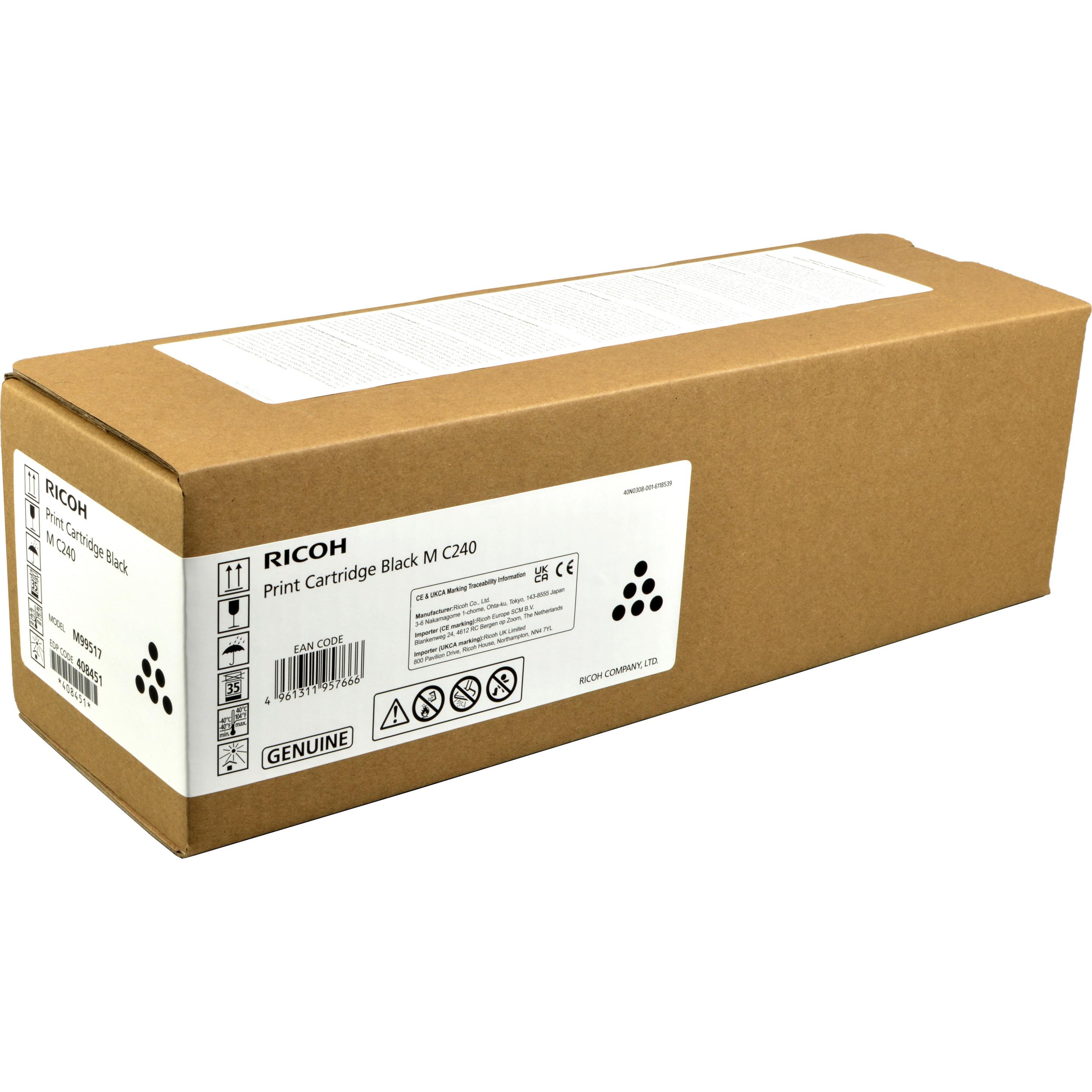 Thumbnail - RICOH, Toner, 408451 (BK)