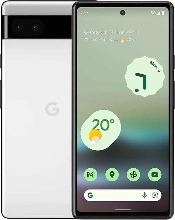 Image du produit Google Pixel 6a (128 Go, Blanc de craie, 6.10", SIM + eSIM, 12.20 Mpx, 5G)