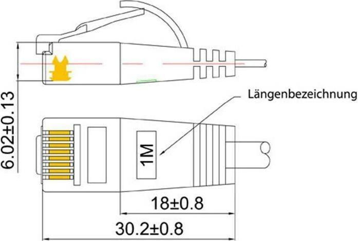 Productafbeelding Wirewin Netwerkkabel (UTP, CAT6, 0.25 m)