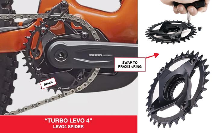 Actual product image Praxis works MTB E-Ring 104 BCD e-bike chainring (32)