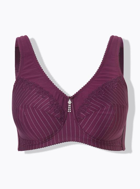 Actual product image Ulla Popken Kelly Pinstripe Support Bra (Single pack, 95 E)