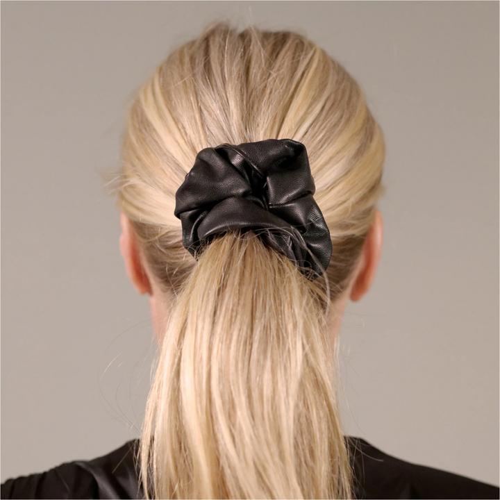 Immagine prodotto Corinne Fascetta per capelli vegan scrunchie nera (Elastico per capelli)
