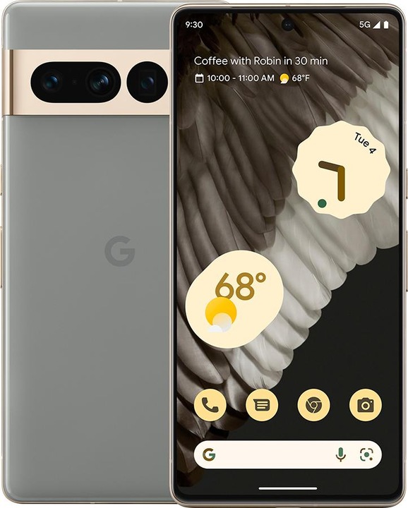 Google Pixel 7 Pro (256 Go, Noisette, 6.70", SIM + eSIM, 50 Mpx, 5G)