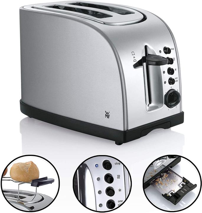 Produktbild WMF Stelio Doppelschlitz-Toaster mit Brötchenaufsatz