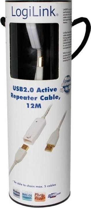 Produktbild LogiLink USB A – USB A (12 m, USB 2.0, 2.50 W)